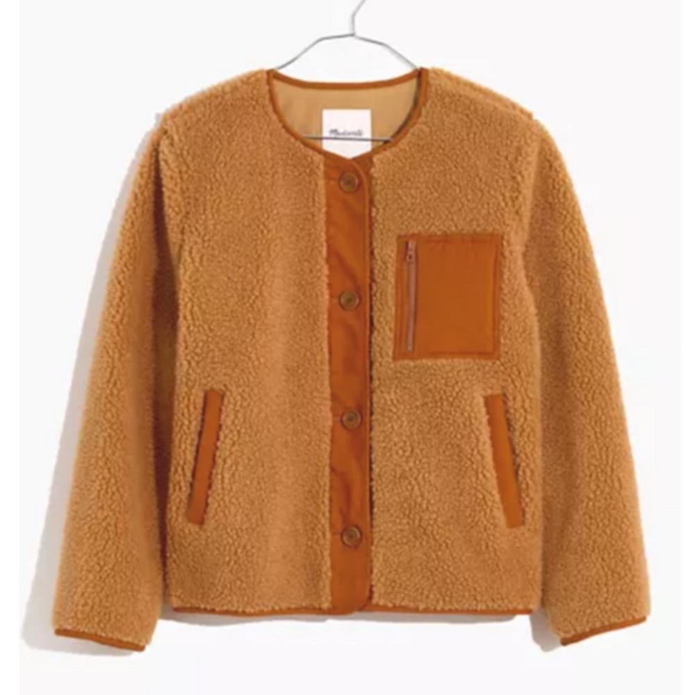 Madewell Chestnut Sherpa Jacket